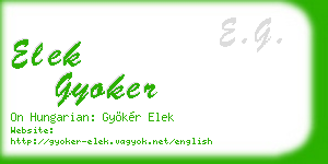 elek gyoker business card