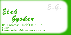 elek gyoker business card